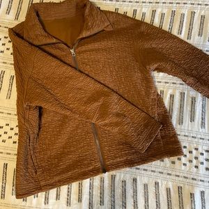 Size 4 Lululemon ripple zip jacket in copper brown